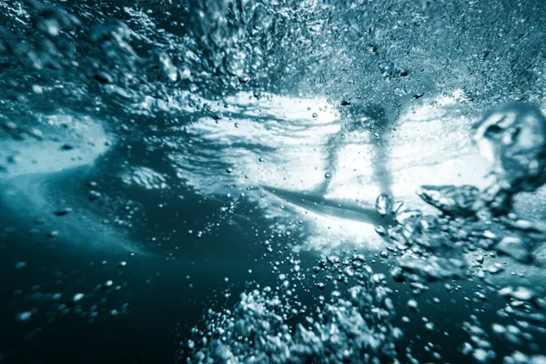Underwater light through bubbles