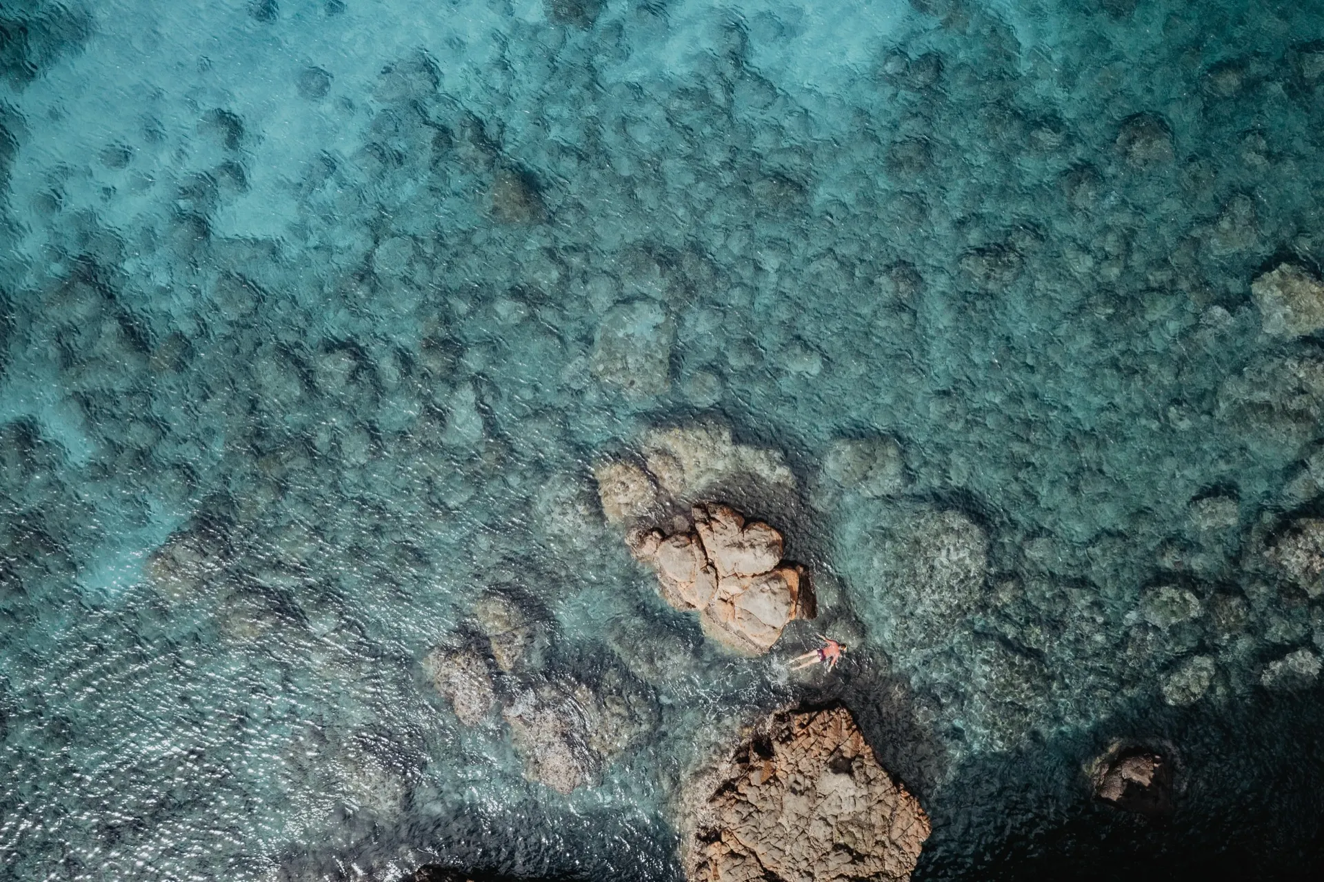 Aerial snorkeling area Tarrafal