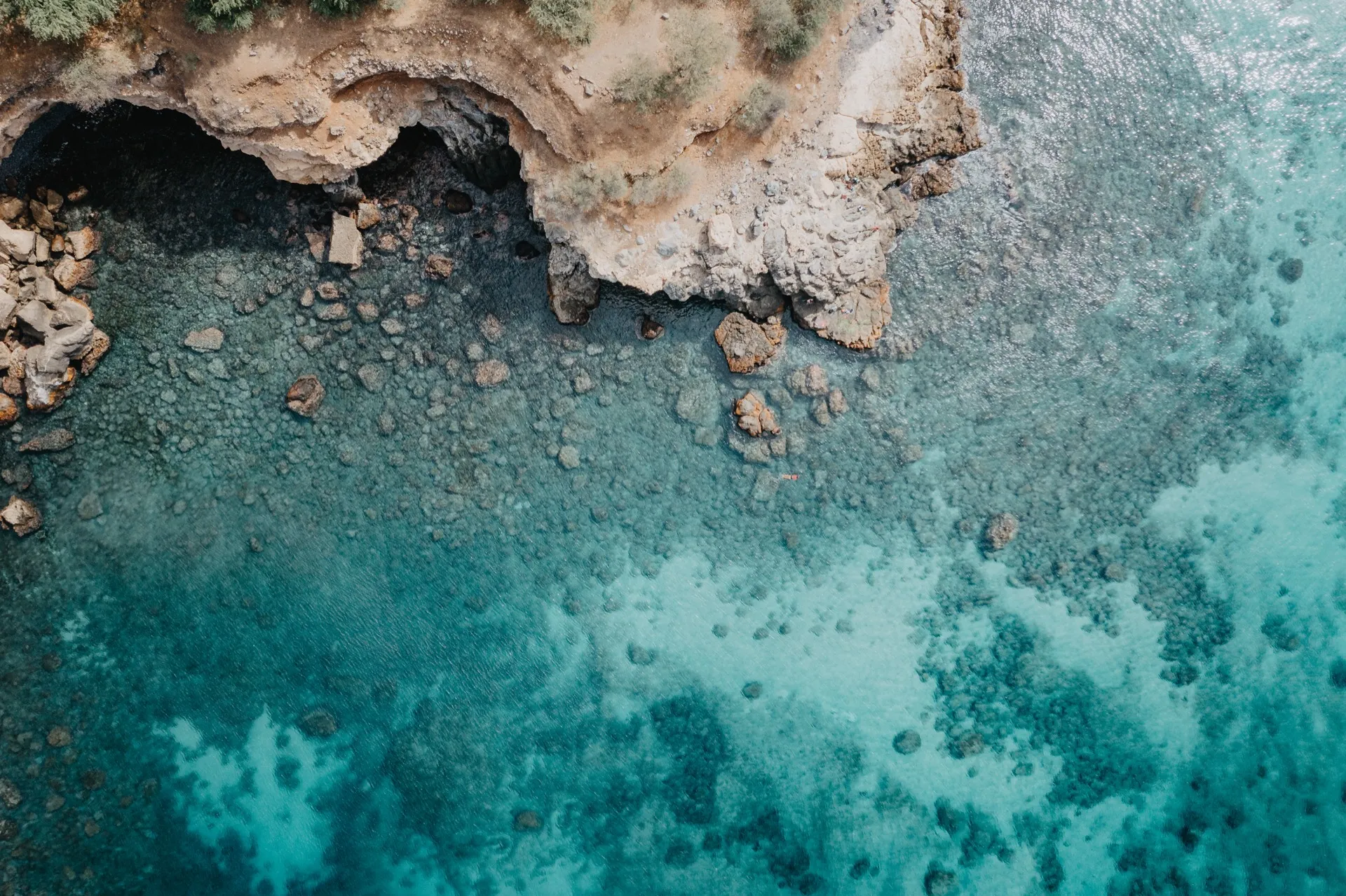 Aerial ocean activities Tarrafal