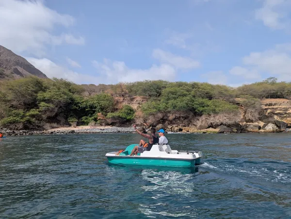 Pedalo activity in Tarrafal, Cabo Verde