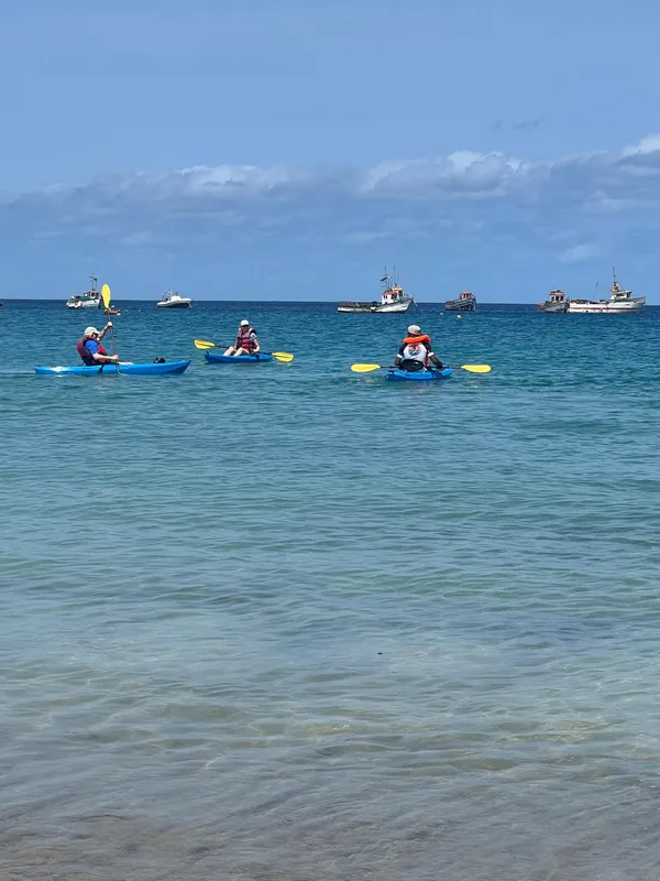 Kayaking along the Tarrafal coast
